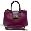 Modarno Borsa donna a mano Ginevra in vera pelle 35x18x24 cm