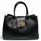 Modarno Borsa donna a mano Ginevra in vera pelle 35x18x24 cm