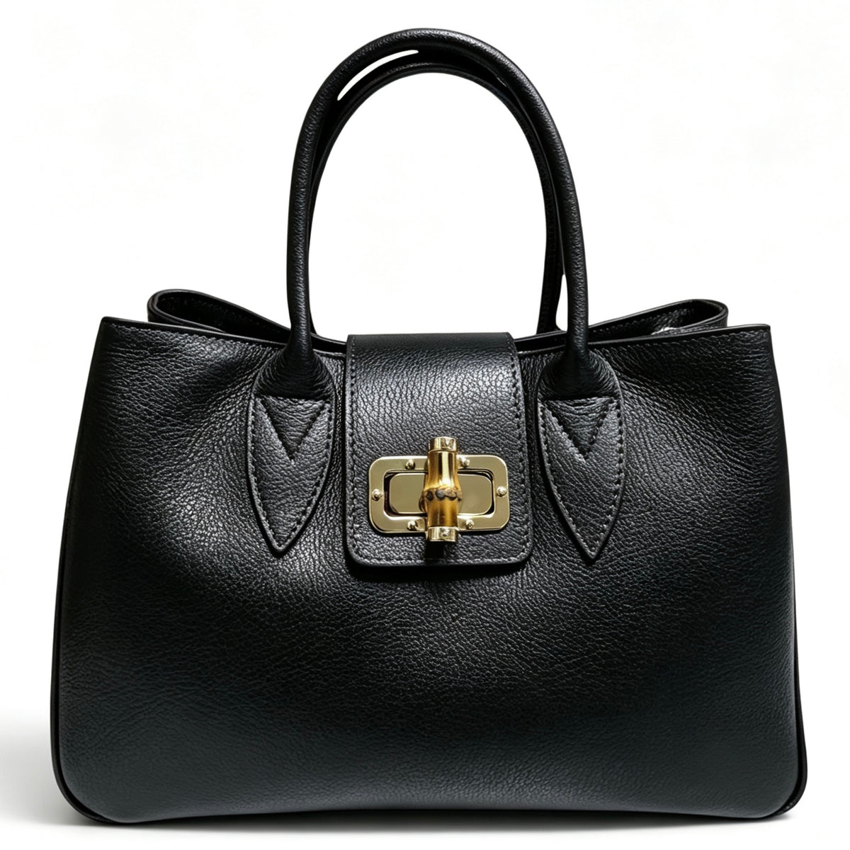 Modarno Borsa donna a mano Ginevra in vera pelle 35x18x24 cm