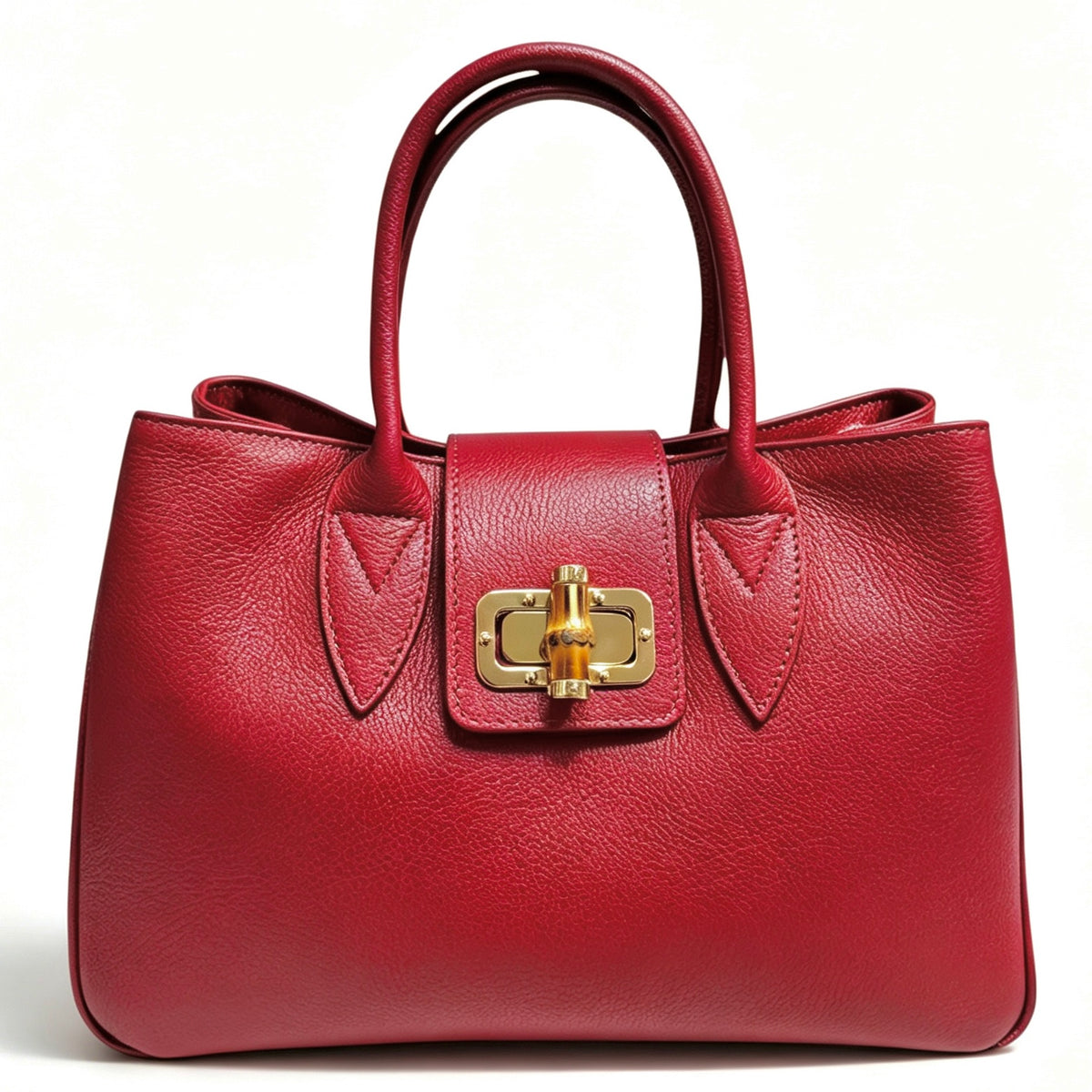 Modarno Borsa donna a mano Ginevra in vera pelle 35x18x24 cm