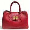 Modarno Borsa donna a mano Ginevra in vera pelle 35x18x24 cm