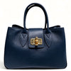 Modarno Borsa donna a mano Ginevra in vera pelle 35x18x24 cm