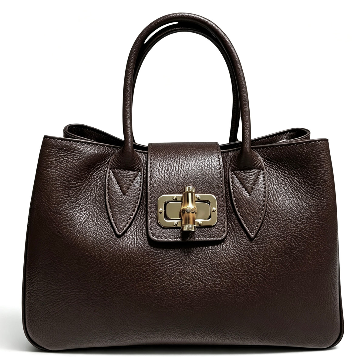 Modarno Borsa donna a mano Ginevra in vera pelle 35x18x24 cm