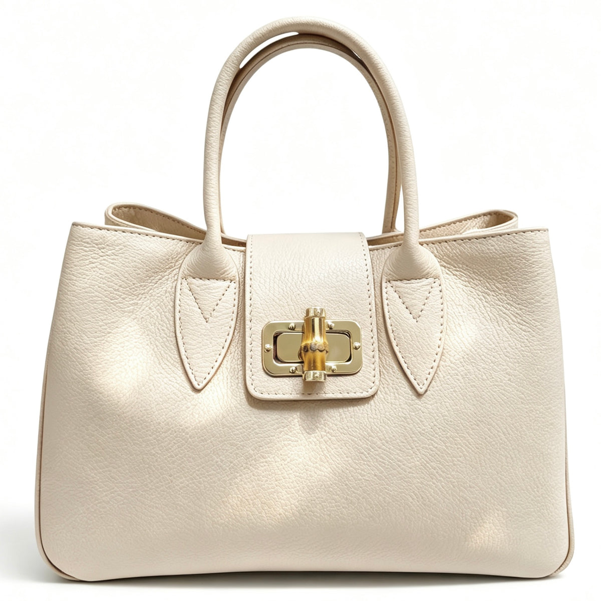 Modarno Borsa donna a mano Ginevra in vera pelle 35x18x24 cm