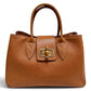 Modarno Borsa donna a mano Ginevra in vera pelle 35x18x24 cm