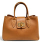 Modarno Borsa donna a mano Ginevra in vera pelle 35x18x24 cm