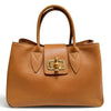 Modarno Borsa donna a mano Ginevra in vera pelle 35x18x24 cm