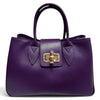 Modarno Borsa donna a mano Ginevra in vera pelle 35x18x24 cm