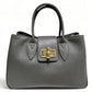 Modarno Borsa donna a mano Ginevra in vera pelle 35x18x24 cm