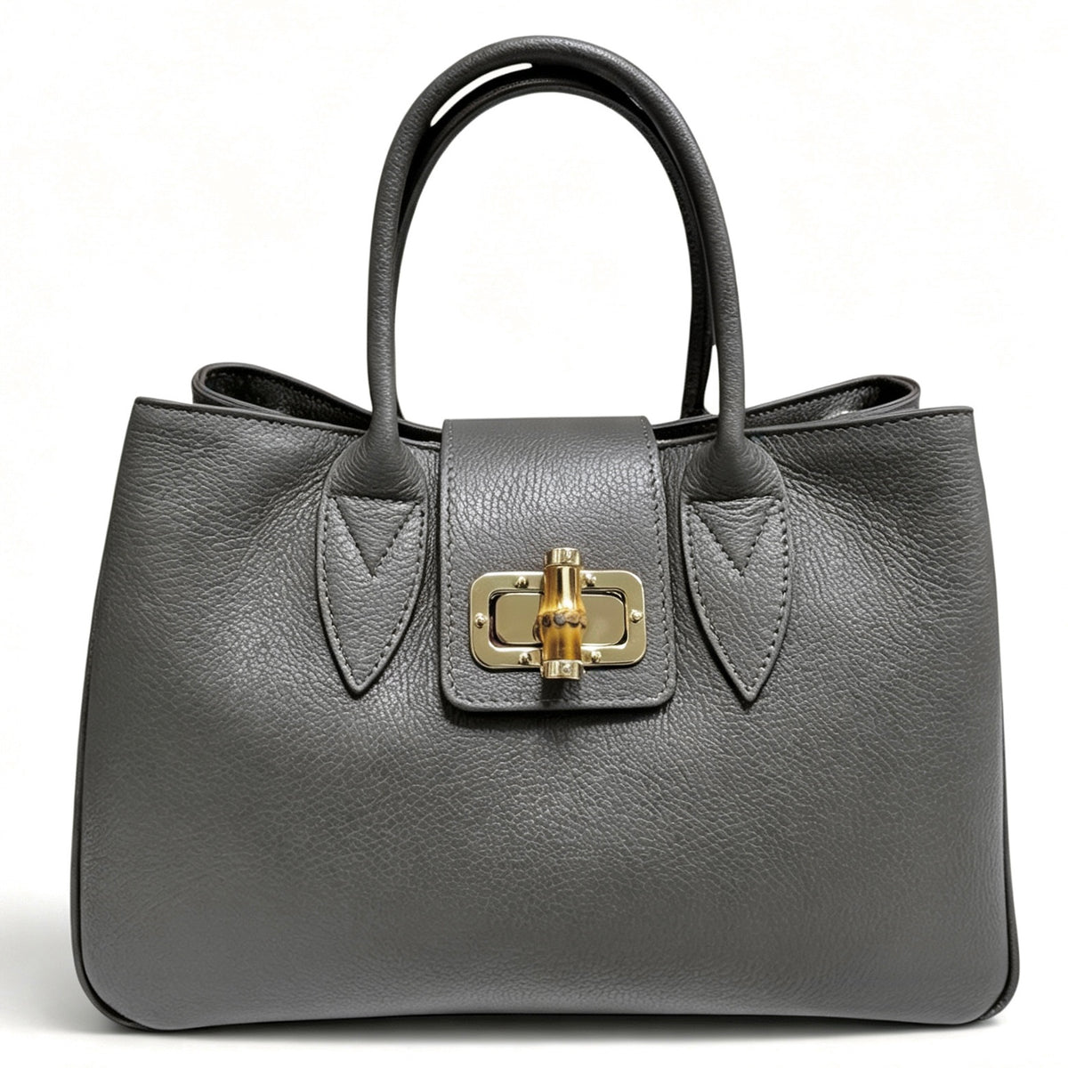 Modarno Borsa donna a mano Ginevra in vera pelle 35x18x24 cm