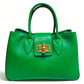 Modarno Borsa donna a mano Ginevra in vera pelle 35x18x24 cm