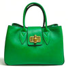 Modarno Borsa donna a mano Ginevra in vera pelle 35x18x24 cm