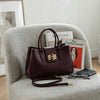 Modarno Borsa donna a mano Ginevra in vera pelle 35x18x24 cm