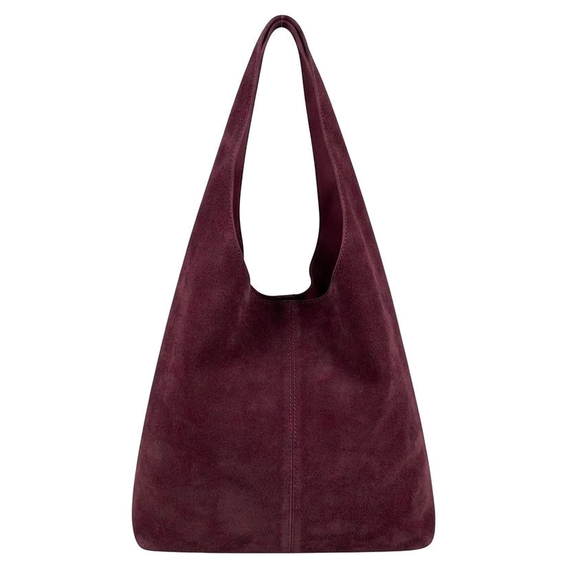 Modarno Damen Umhängetasche Wildleder Clutch Bag Umhängetasche Shopper Damen Echtes Leder