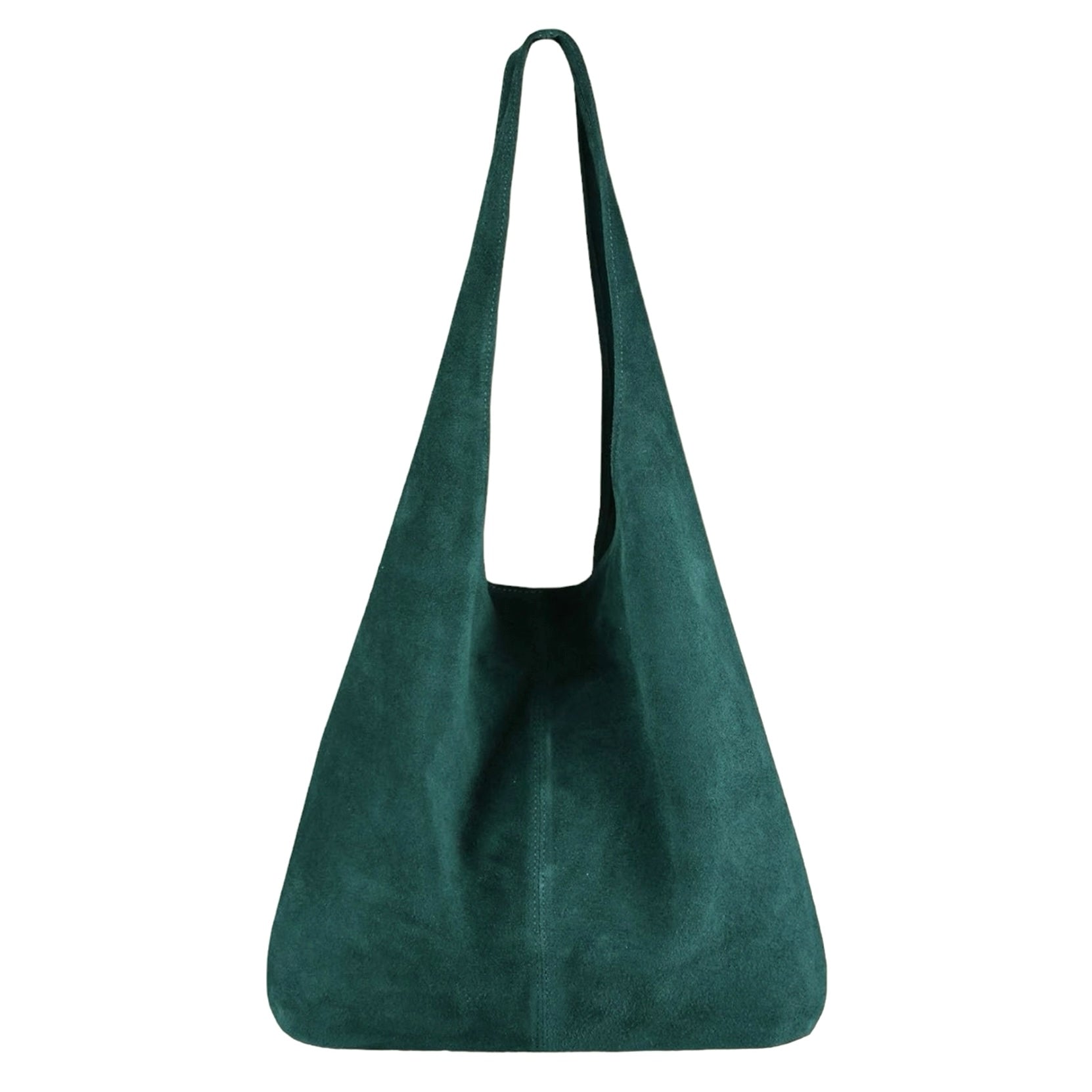 Modarno Borsa a tracolla da donna in pelle scamosciata pochette, borsa a tracolla, shopper, da donna, in vera pelle