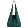 Modarno Borsa a tracolla da donna in pelle scamosciata pochette, borsa a tracolla, shopper, da donna, in vera pelle
