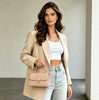 Modarno Borsa donna a mano/tracolla in vera pelle 26x12x16 cm