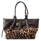 Modarno Borsetta Shopper doppio manico in vera pelle e cavallino lussuoso 33x10x18 cm