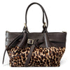 Modarno Borsetta Shopper doppio manico in vera pelle e cavallino lussuoso 33x10x18 cm