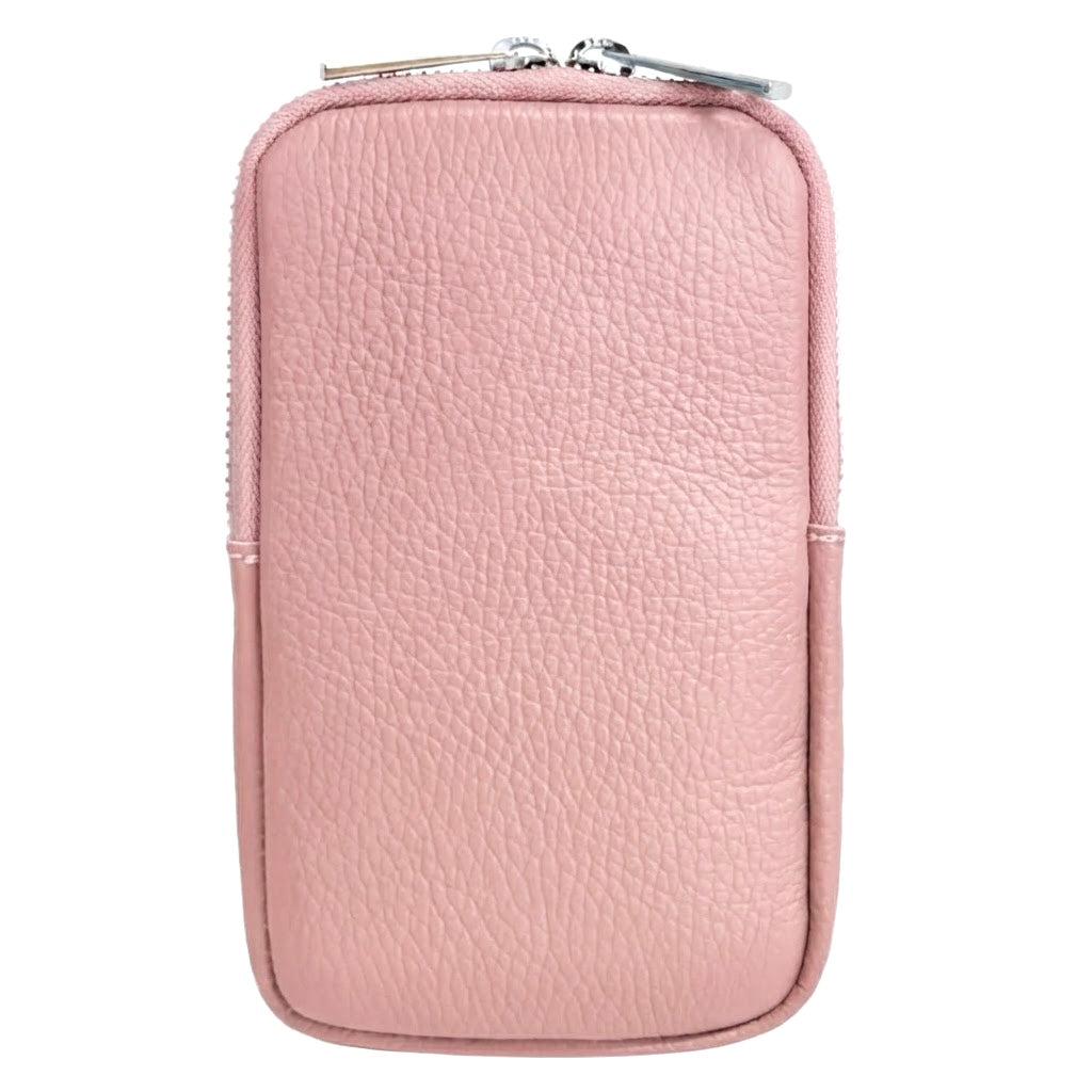 Modarno Piccola Borsa a Tracolla per Cellulare uomo e donna in Vera Pelle 11cm x 2cm x 18cm
