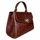Modarno Borsa donna a mano e tracolla in vera pelle Vacchetta 22x11x17 cm