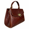 Modarno Borsa donna a mano e tracolla in vera pelle Vacchetta 22x11x17 cm