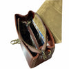 Modarno Borsa donna a mano e tracolla in vera pelle Vacchetta 22x11x17 cm
