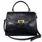 Modarno Borsa donna a mano e tracolla in vera pelle Vacchetta 22x11x17 cm