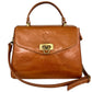 Modarno Borsa donna a mano e tracolla in vera pelle Vacchetta 22x11x17 cm