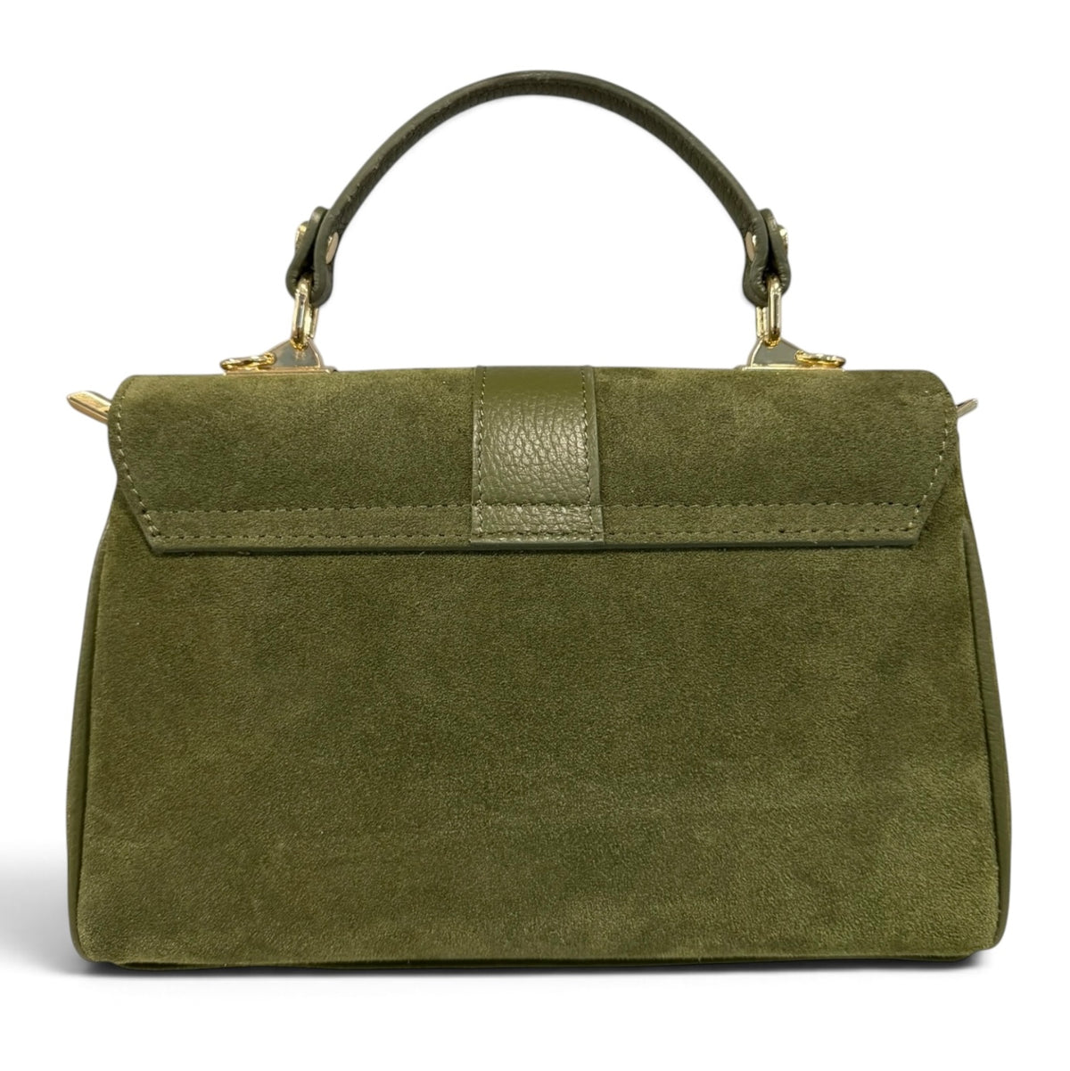 Modarno Borsa donna a mano/tracolla in Camoscio vera pelle 26x12x16 cm