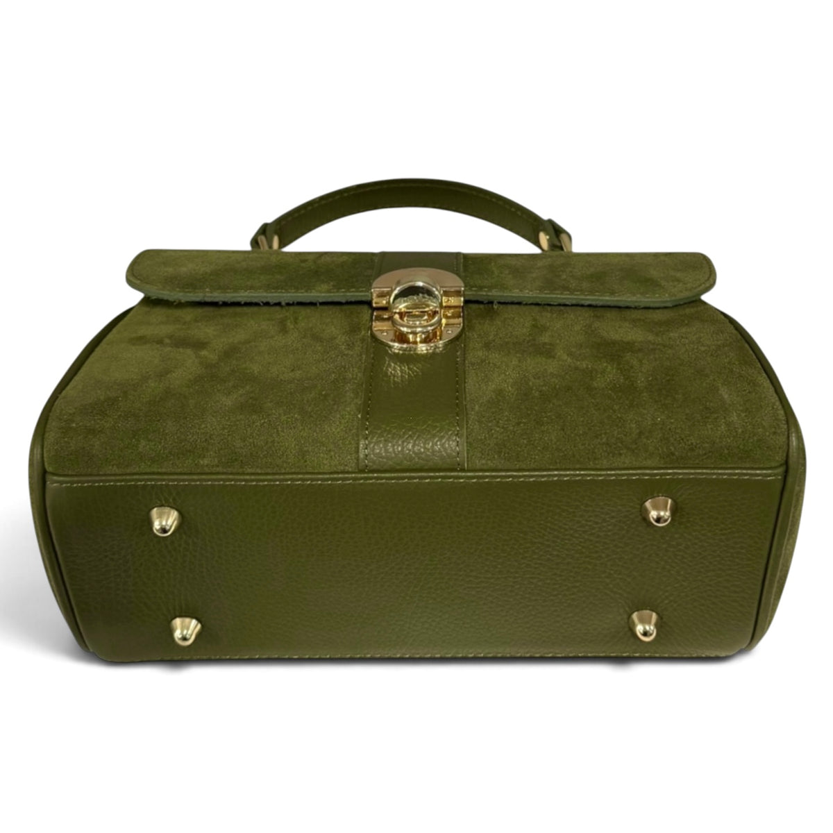 Modarno Borsa donna a mano/tracolla in Camoscio vera pelle 26x12x16 cm