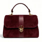 Modarno Borsa donna a mano/tracolla in Camoscio vera pelle 26x12x16 cm