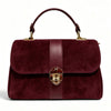 Modarno Borsa donna a mano/tracolla in Camoscio vera pelle 26x12x16 cm
