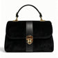 Modarno Borsa donna a mano/tracolla in Camoscio vera pelle 26x12x16 cm