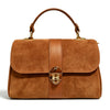 Modarno Borsa donna a mano/tracolla in Camoscio vera pelle 26x12x16 cm