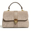 Modarno Borsa donna a mano/tracolla in Camoscio vera pelle 26x12x16 cm