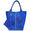 Modarno Borsa donna a mano in camoscio Effetto Cocco 26x16x35 cm