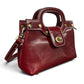 Modarno Borsetta donna a mano e tracolla in vera pelle vacchetta 21x8x14 cm