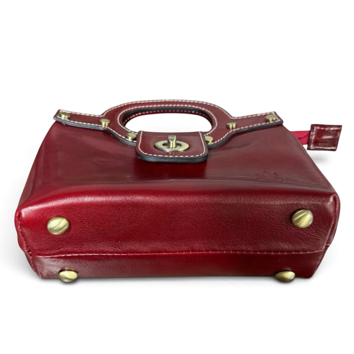 Modarno Borsetta donna a mano e tracolla in vera pelle vacchetta 21x8x14 cm