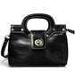 Modarno Borsetta donna a mano e tracolla in vera pelle vacchetta 21x8x14 cm