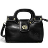 Modarno Borsetta donna a mano e tracolla in vera pelle vacchetta 21x8x14 cm