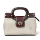 Modarno Borsetta donna a mano e tracolla in vera pelle vacchetta 21x8x14 cm
