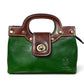 Modarno Borsetta donna a mano e tracolla in vera pelle vacchetta 21x8x14 cm