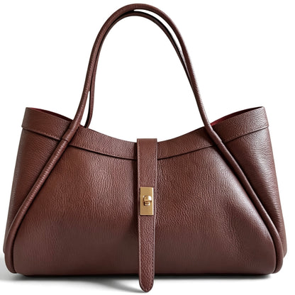Modarno Borsa a Mano In Vera Pelle Big Grande Con Doppio Manico 45x20x25