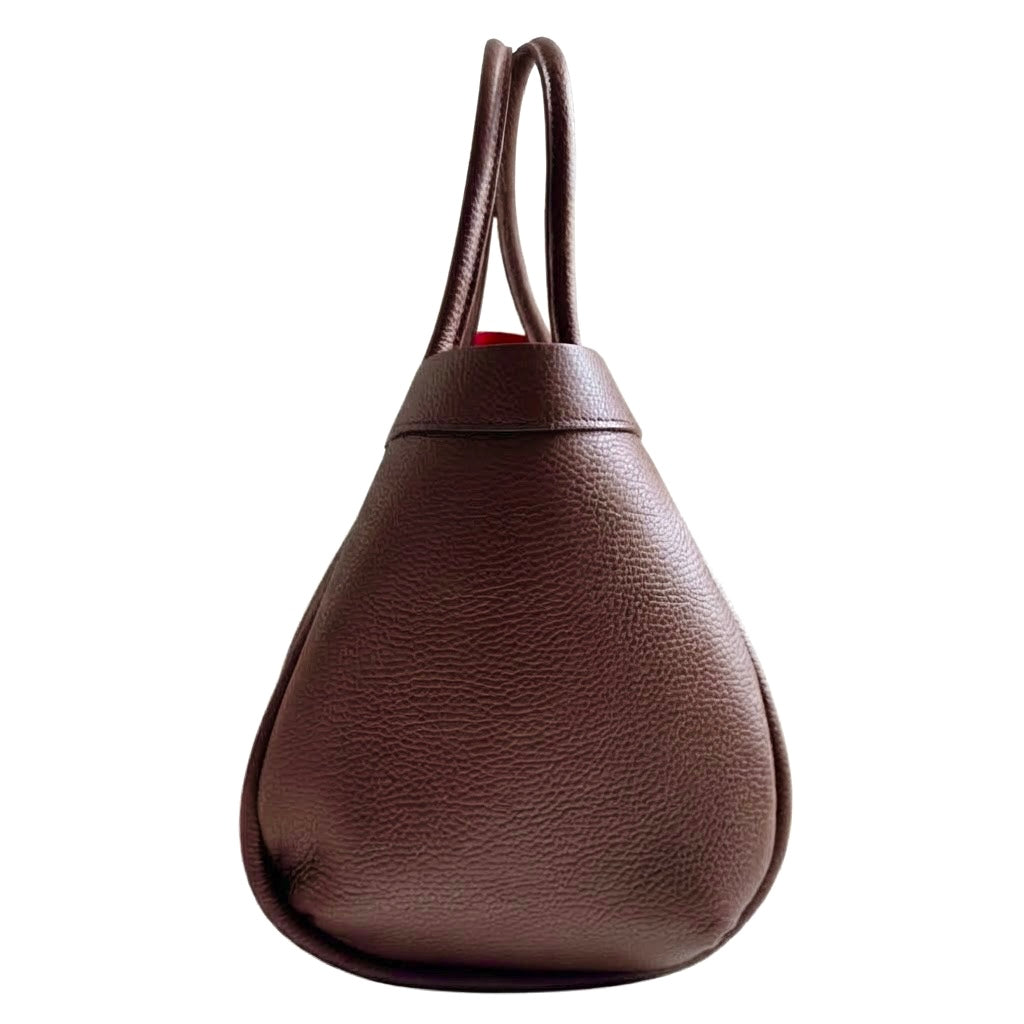 Modarno Borsa a Mano In Vera Pelle Big Grande Con Doppio Manico 45x20x25