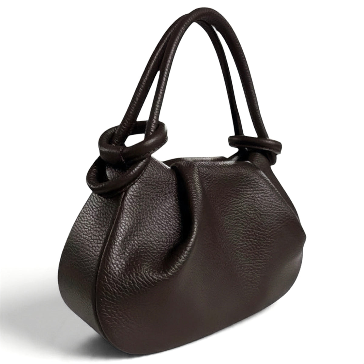 Modarno Borsetta a mano con manico convertibile "Linda" in vera pelle 28x8x16cm