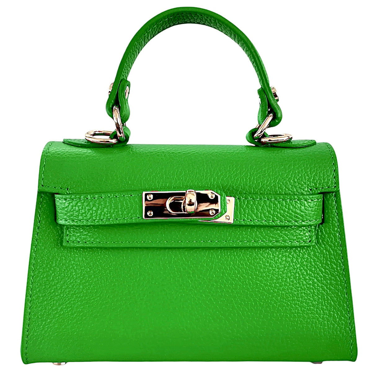 Modarno Borsetta donna a mano in vera pelle Dollaro 21x8x14 cm