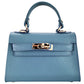 Modarno Borsetta donna a mano in vera pelle Dollaro 21x8x14 cm