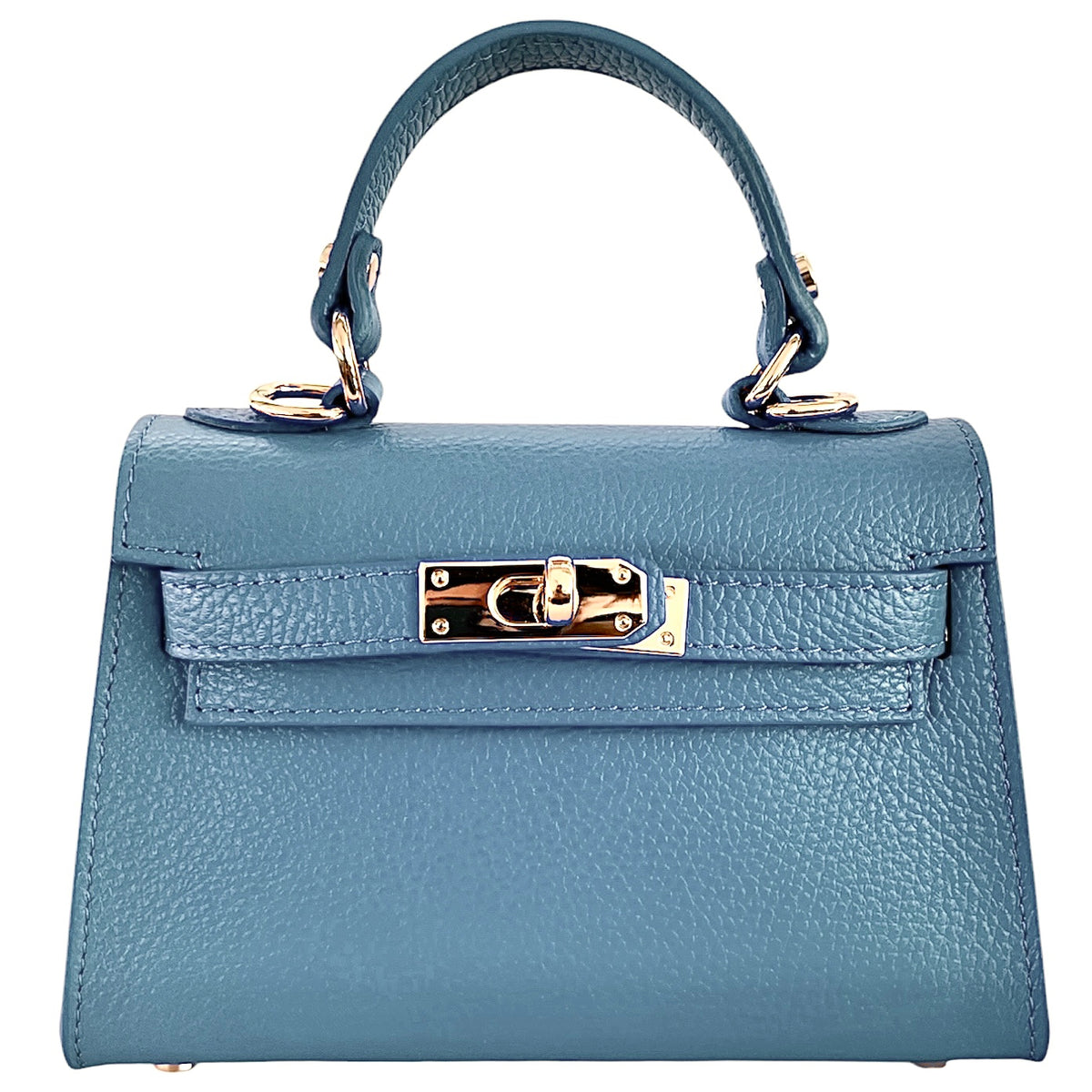 Modarno Borsetta donna a mano in vera pelle Dollaro 21x8x14 cm