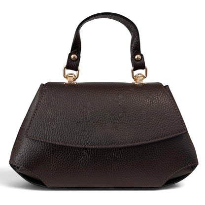 Modarno Borsa a mano e tracolla "Alis" in vera pelle martellata 26x12x15 cm